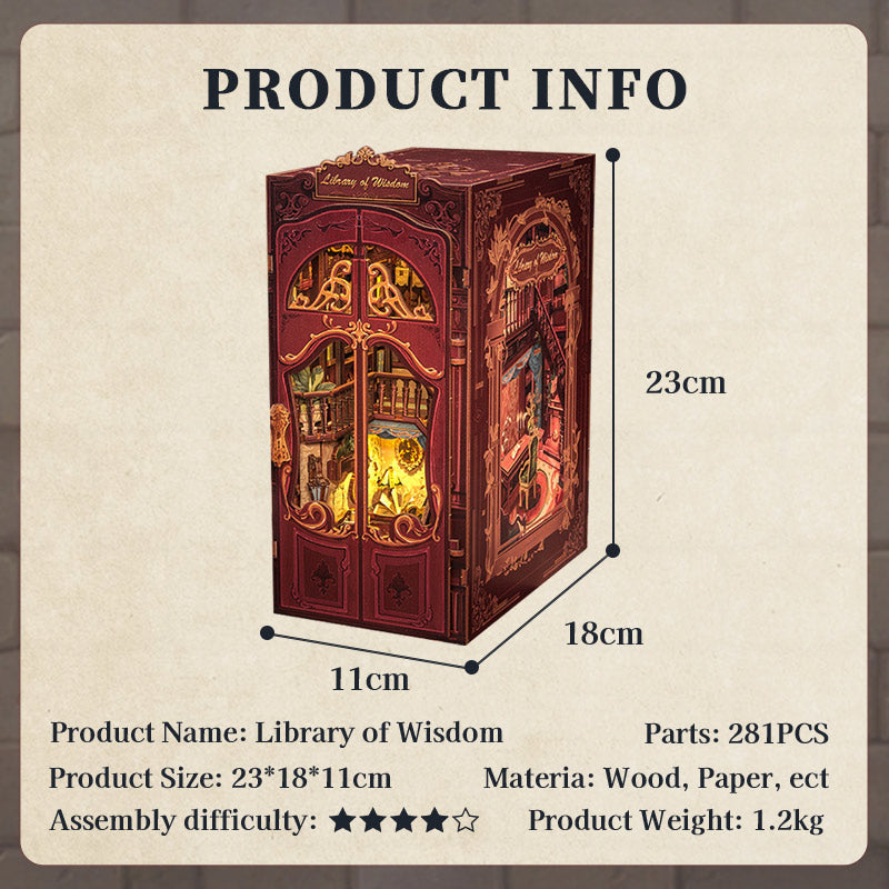 The The Library DIY Book Nook Kits