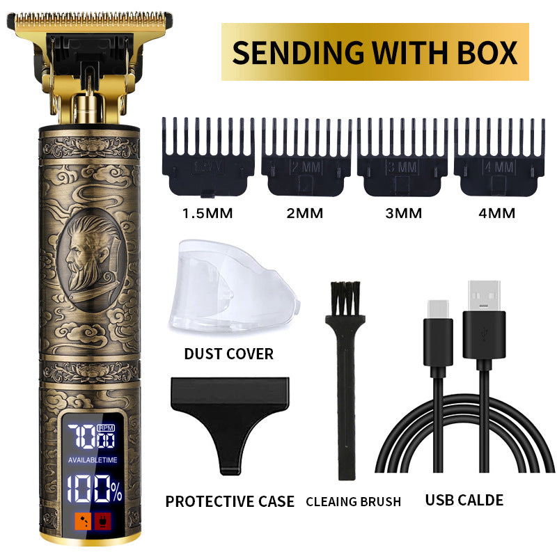 Premium Old Man LCD - Barber Knight Professional Hair Trimmer