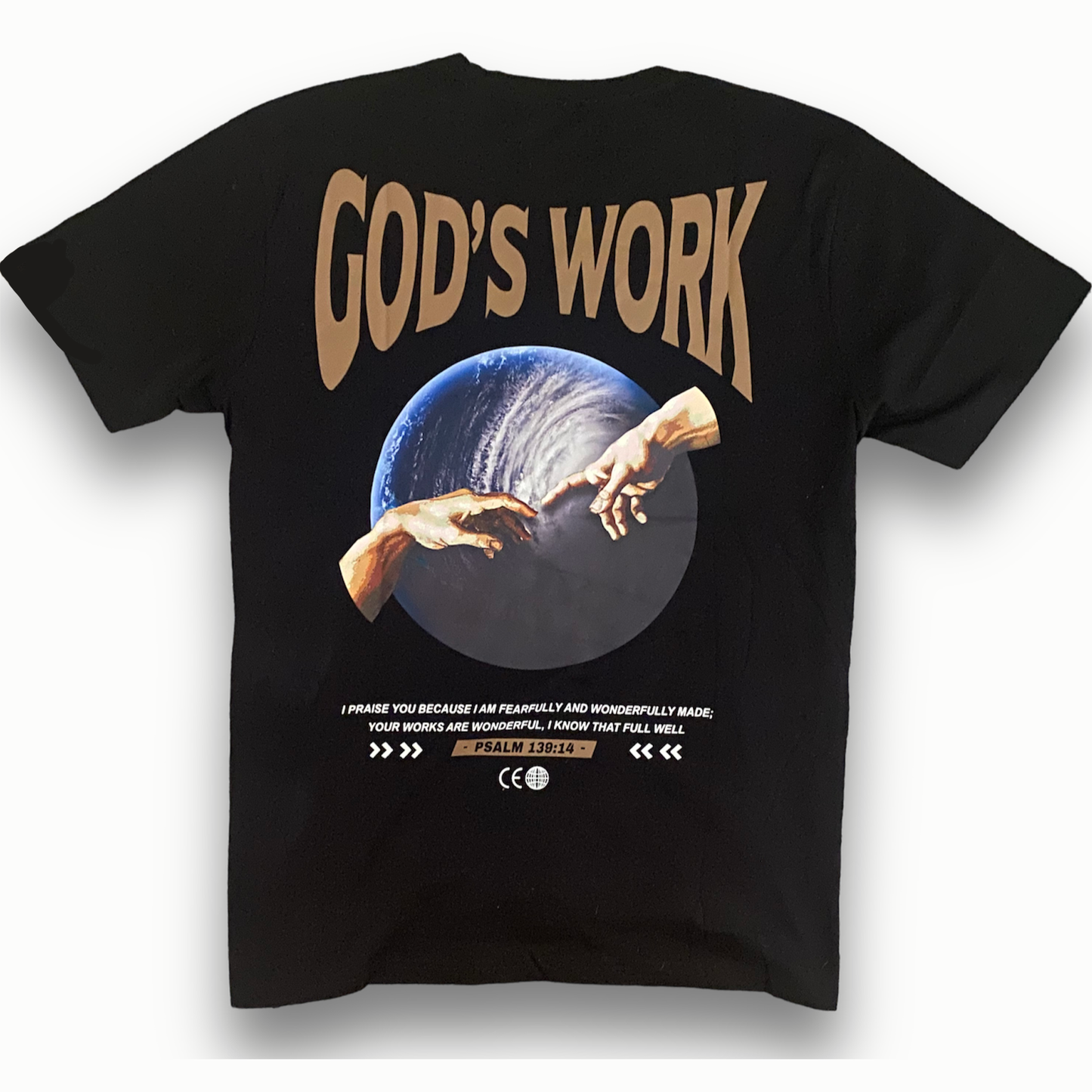 God's work.Psalm 139:14 Print Short Sleeve T-shirt