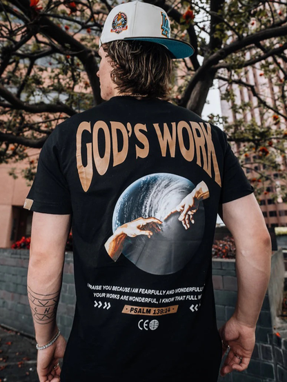 God's work.Psalm 139:14 Print Short Sleeve T-shirt