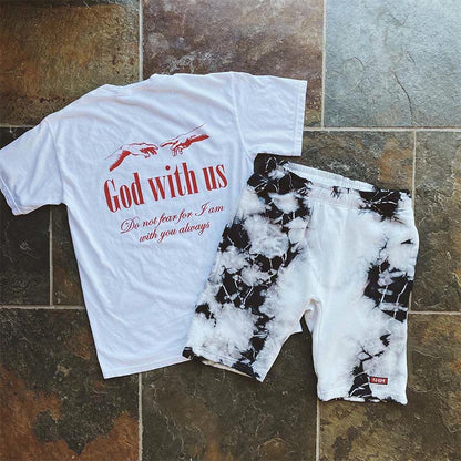 God With Us Print Men's T-shirt