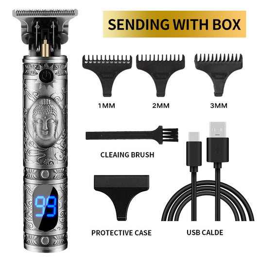 LCD Buddha Silver- Barber Knight Professional Hair Trimmer