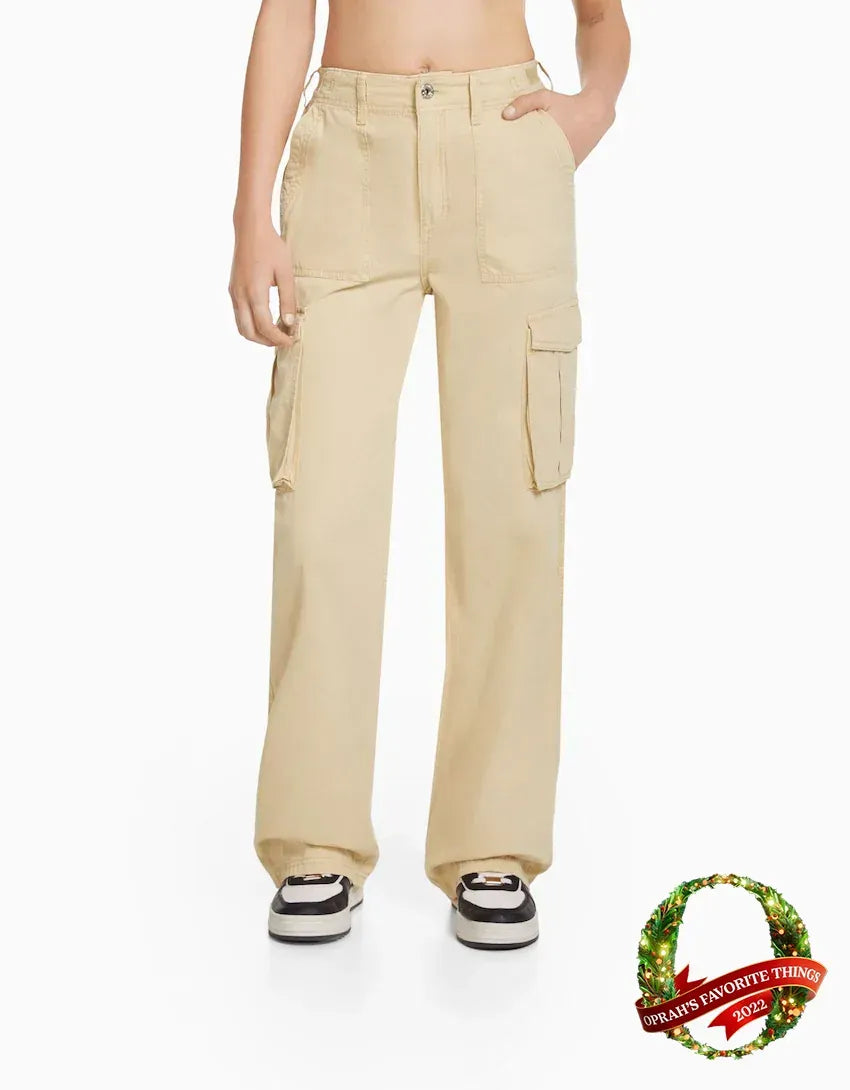 Adjustable Straight Fit Cargo Pants