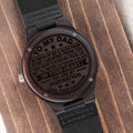 To My Dad | In Your Heart | Engraved Wooden Watch