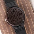 My Dad My Hero | Engraved Wooden Watch